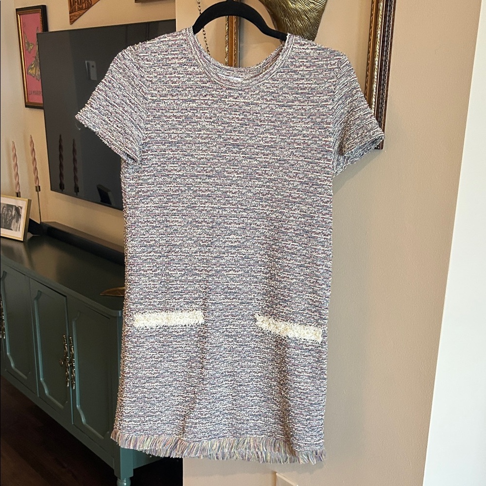 Zara Short Sleeve Dress with Fringe